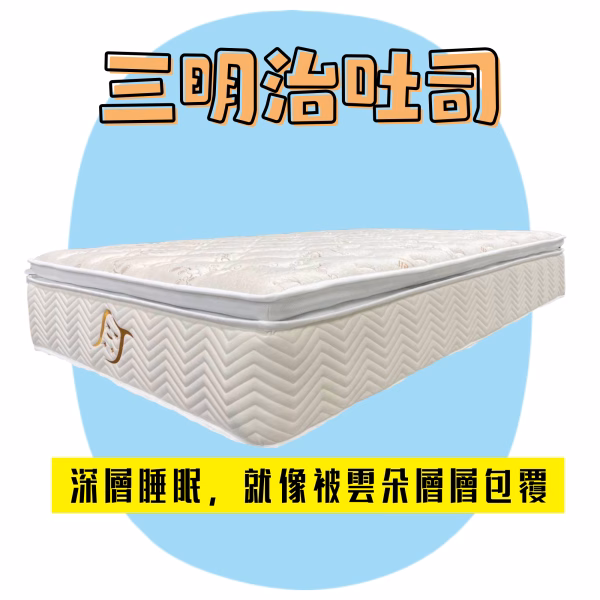 高支撐高包覆床墊 - 吐司三明治 (樂華店 展示)